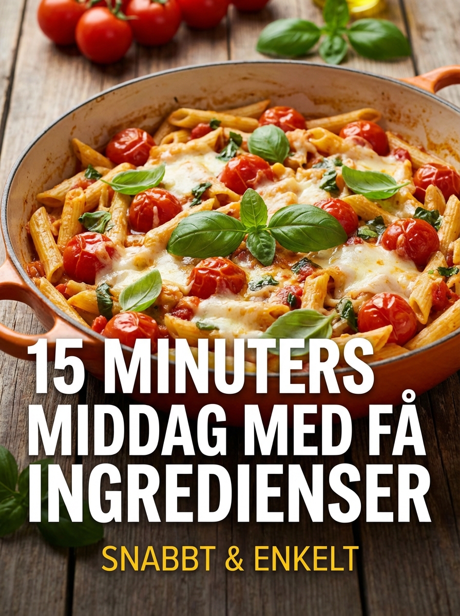 Middag på 15 minuter med få ingredienser – snabbt och enkelt